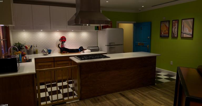 finished basement interior